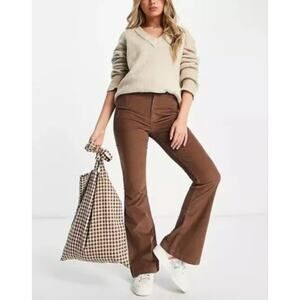 Hollister Ultra High-Rise Flare Corduroy Pants Brown Size 23